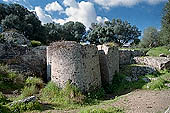 Selinunte Cave di Cusa. The quarry utilized for temple columns, today it is still possible to observe blocks and drums at different stages of preparation. 